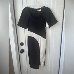 Black White Bodycon L'atiste by Amy Dress Size Small